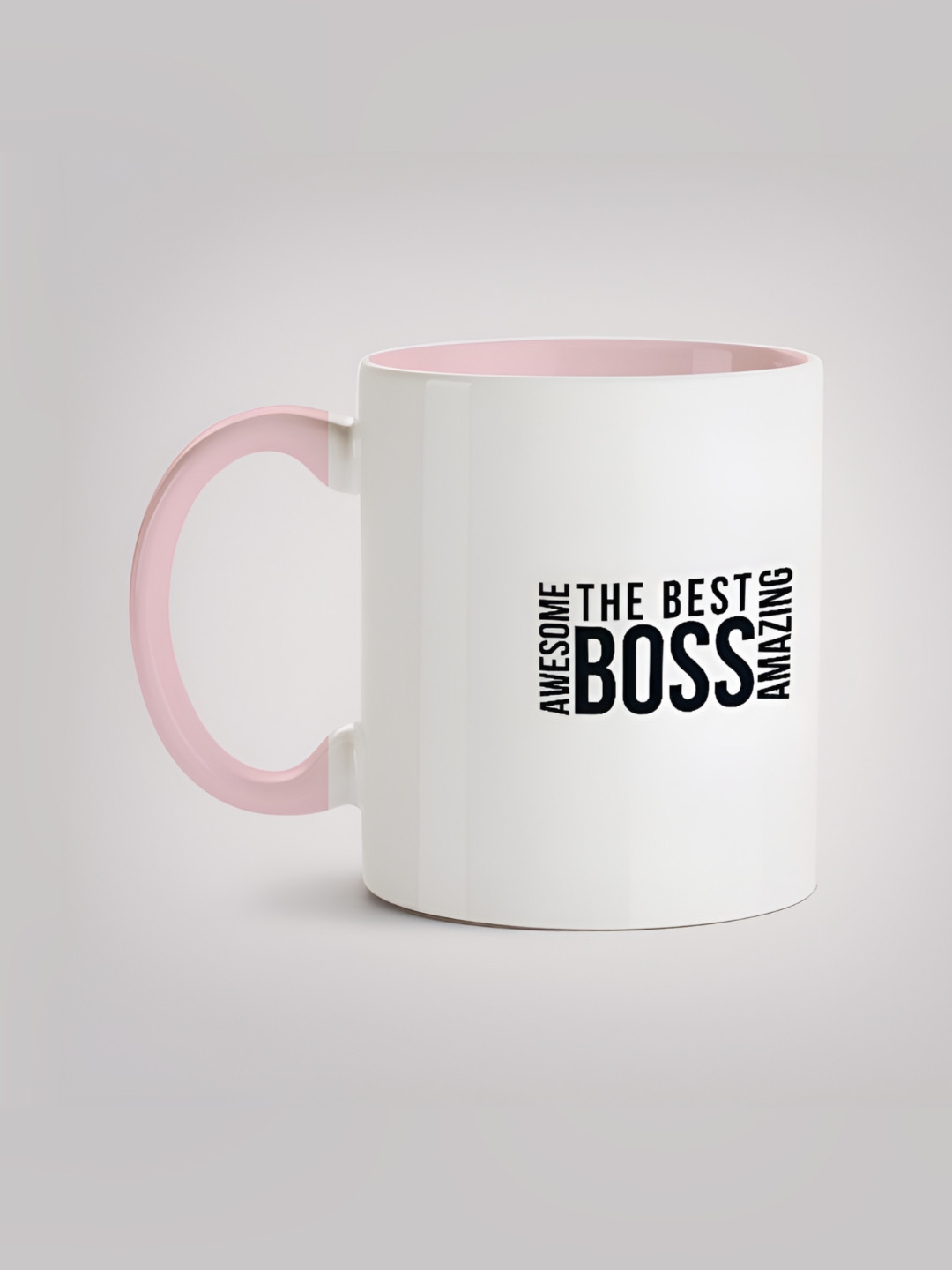 

MOTIVATE BOX White & Pink Printed Ceramic Glossy Mug 330ml