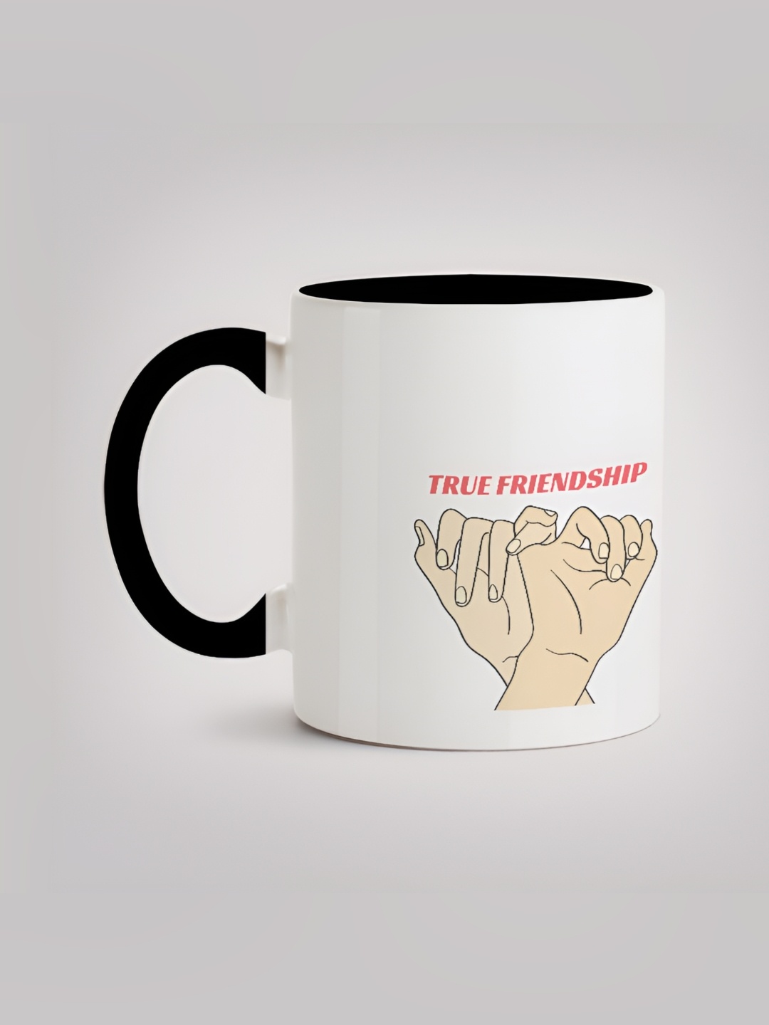 

MOTIVATE BOX White & Black Printed Ceramic Glossy Mugs 330 ml