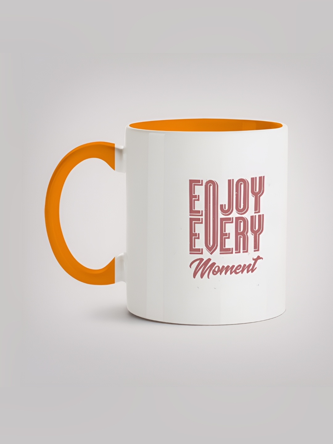 

MOTIVATE BOX Red & White Printed Ceramic Microwave Safe Glossy Mugs 330 ml