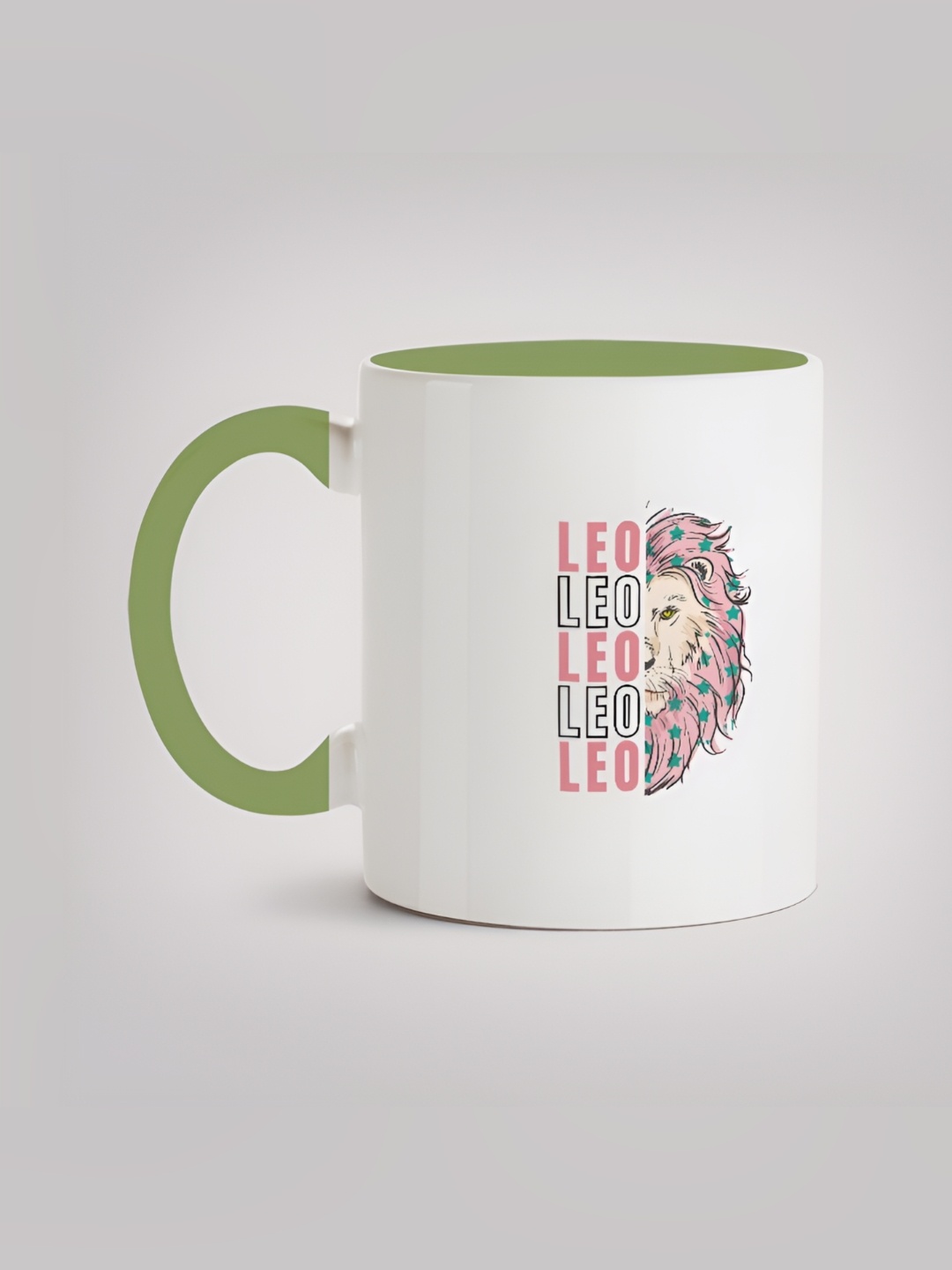 

MOTIVATE BOX White & Green Printed Ceramic Glossy Mug 330 ml