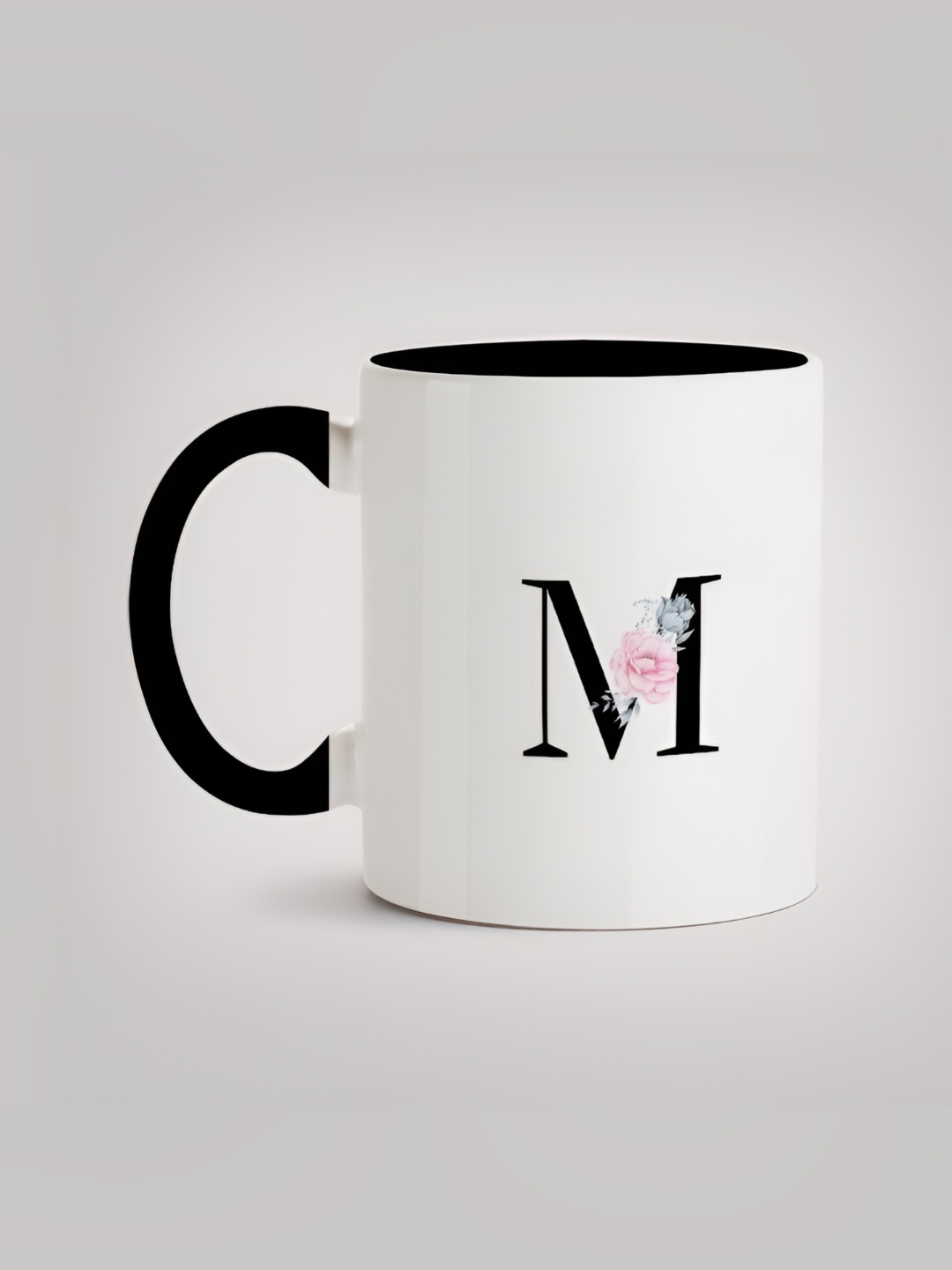 

MOTIVATE BOX White & Black Printed Ceramic Glossy Mugs 330 ml