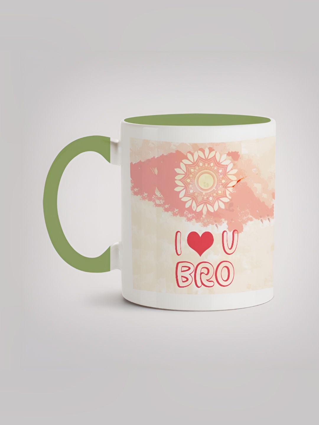 

MOTIVATE BOX White & Pink Printed Ceramic Microwave Safe Glossy Finished Mug 330 ml