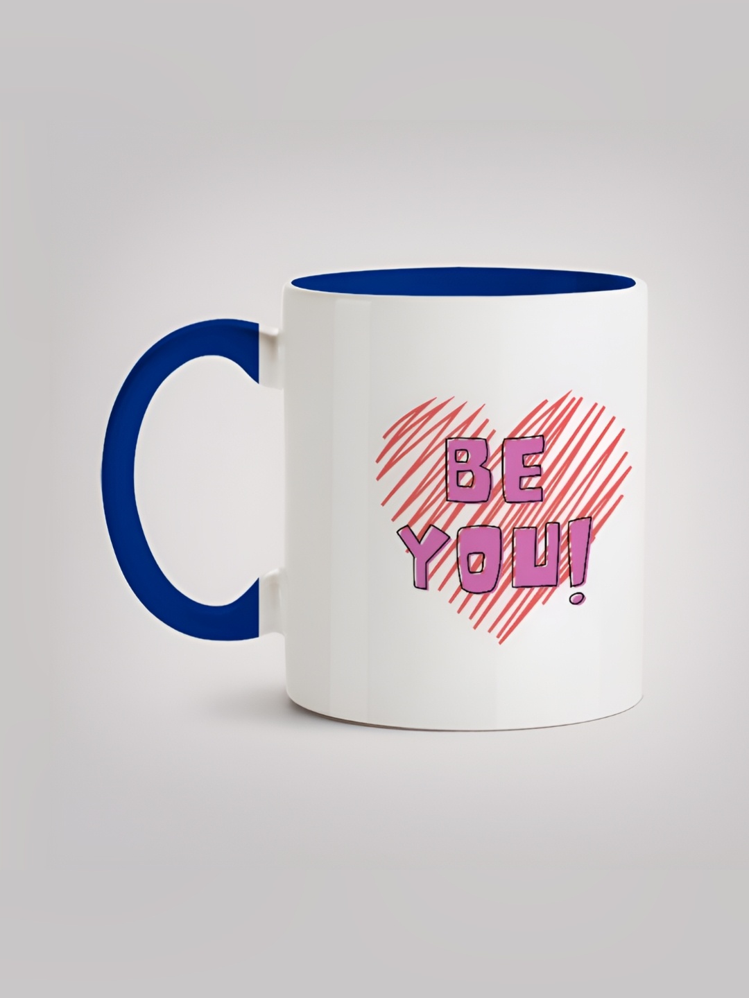 

MOTIVATE BOX White & Blue Printed Stainless Steel Mugs 330 ml