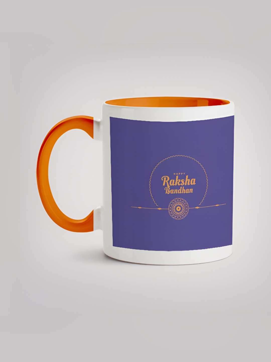 

MOTIVATE BOX White & Purple Printed Ceramic Glossy Mugs 330 ml