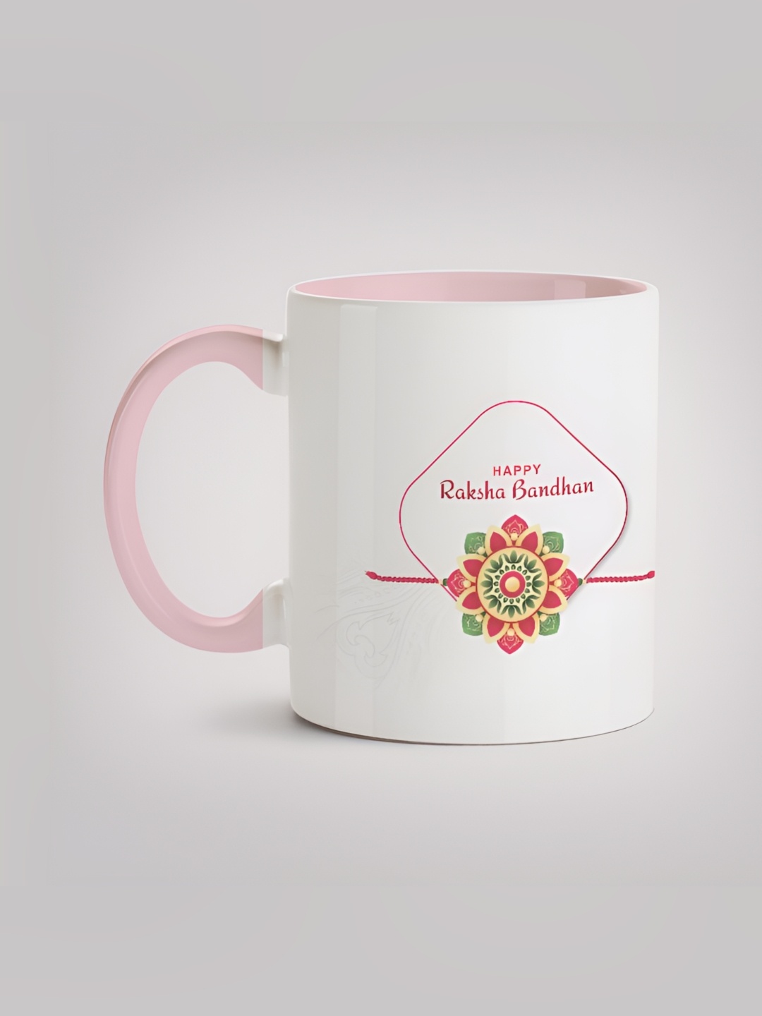 

MOTIVATE BOX White & Pink Printed Ceramic Glossy Mug 330ml