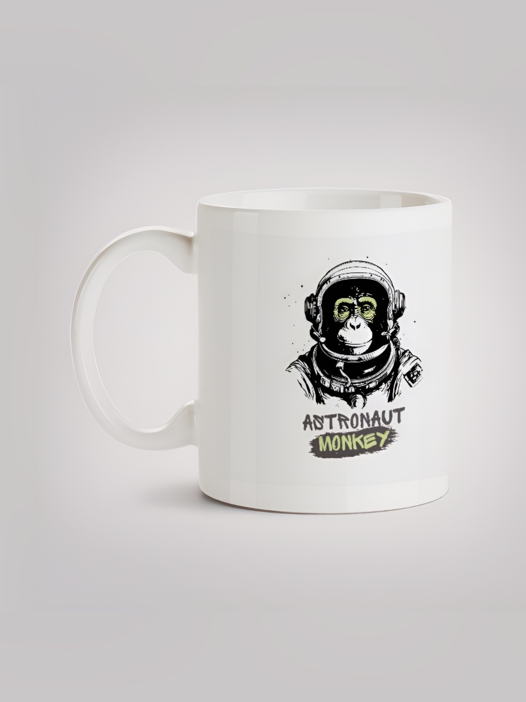 

MOTIVATE BOX White & Black Printed Ceramic Microwave Safe Glossy Finished Mug 330 ml