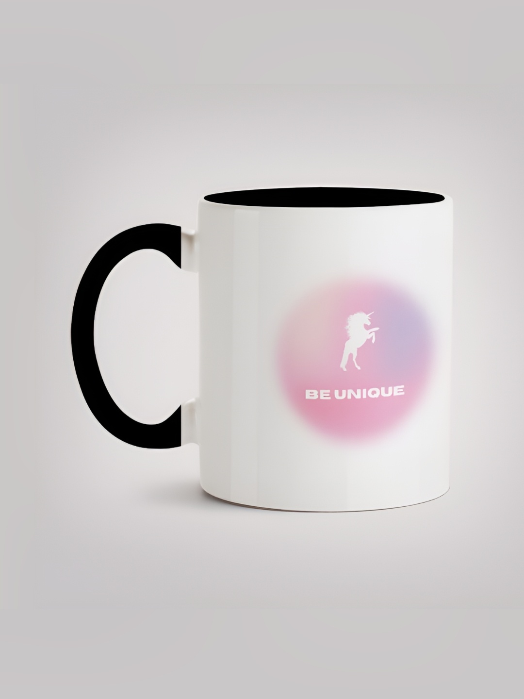 

MOTIVATE BOX Black & White Printed Ceramic Microwave Safe Glossy Mugs 330 ml
