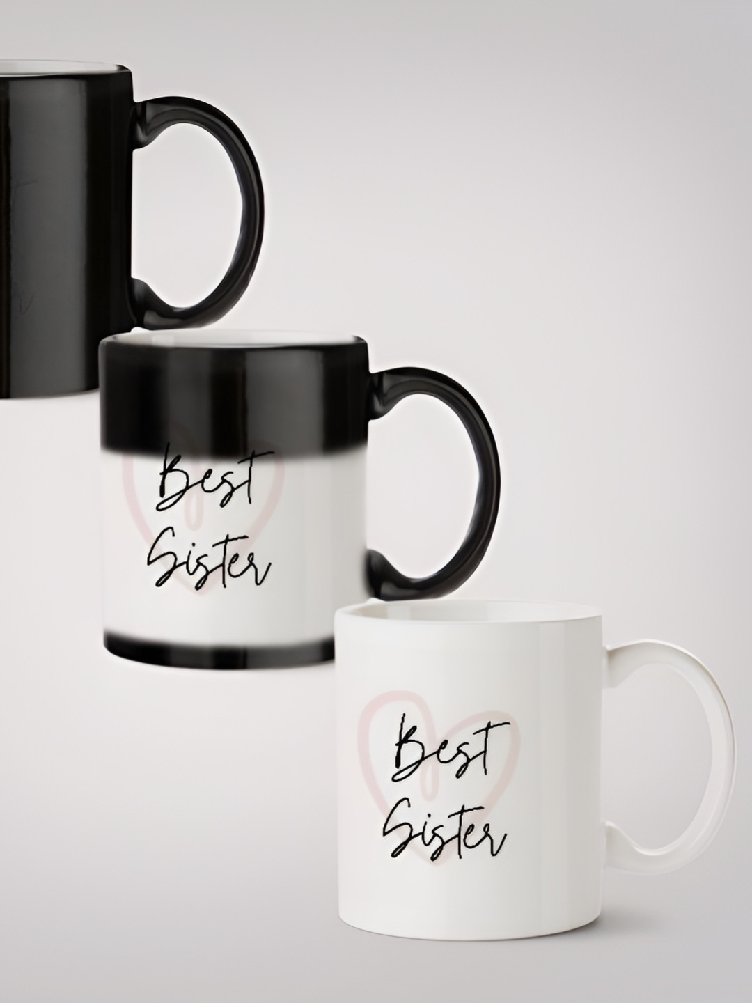 

MOTIVATE BOX Black & White Text or Slogans Printed Ceramic Glossy Mugs Set of Cups and Mugs
