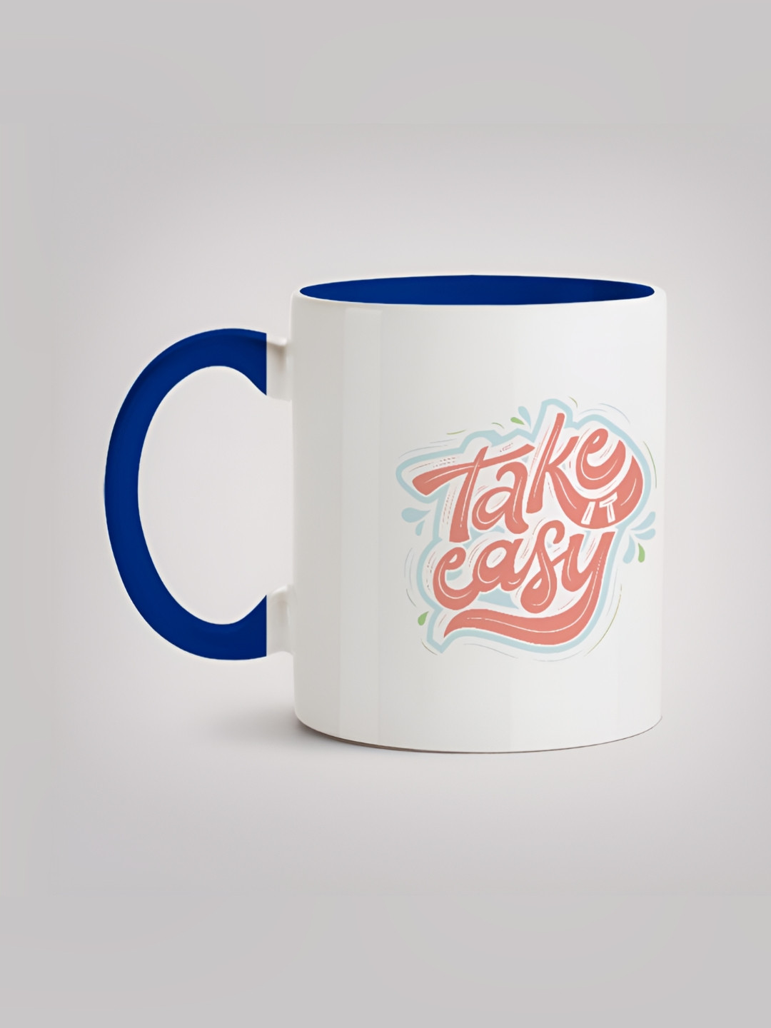 

MOTIVATE BOX Pink & White Printed Ceramic Microwave Safe Glossy Mugs 330 ml