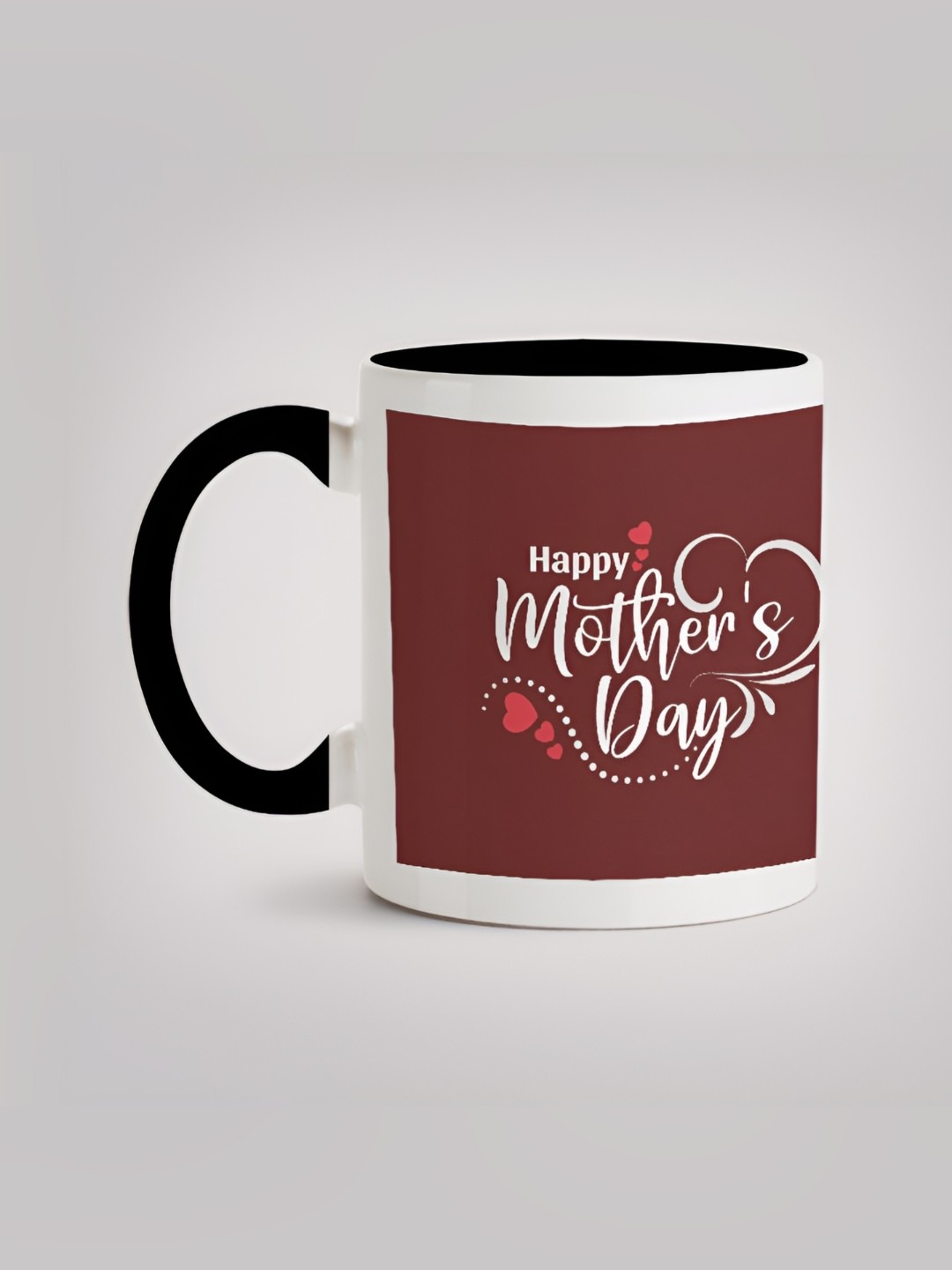 

MOTIVATE BOX White & Brown Printed Ceramic Glossy Mug 330ml
