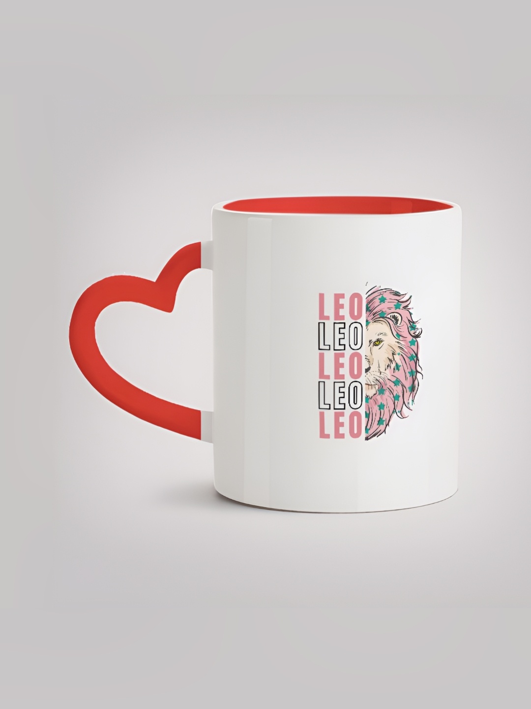 

MOTIVATE BOX White & Red Printed Glossy Ceramic Mug 330ml