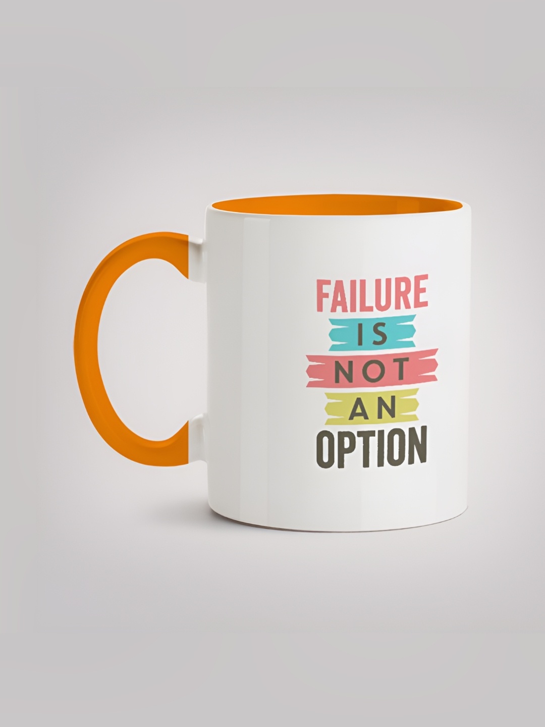 

MOTIVATE BOX White & Pink Printed Ceramic Glossy Mug 330 ml