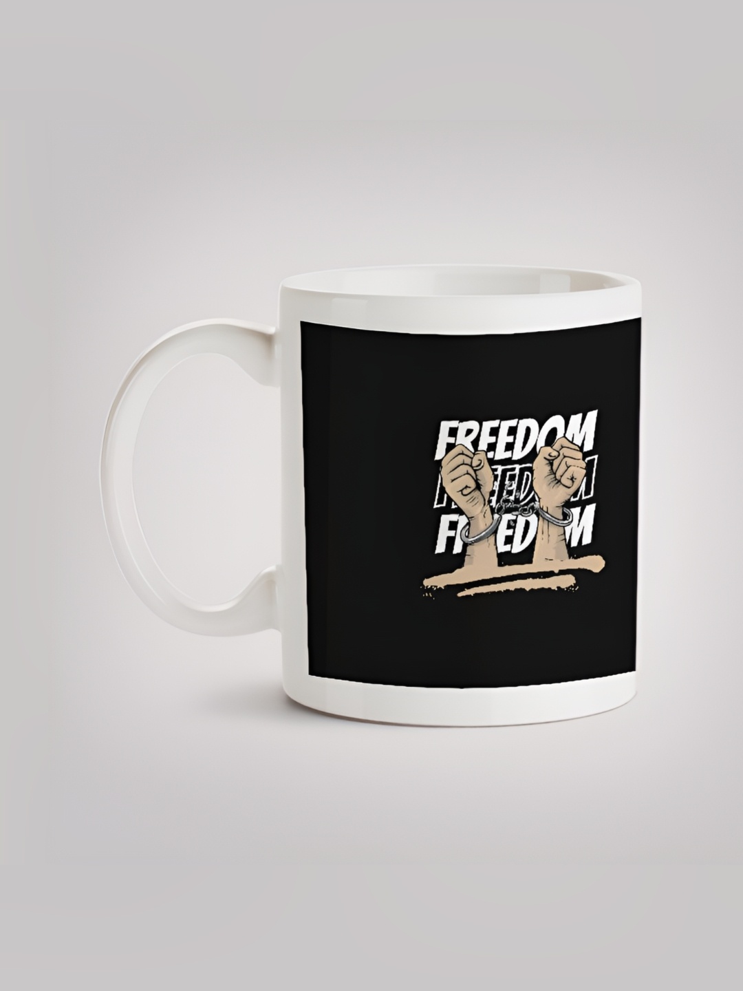 

MOTIVATE BOX White & Black Printed Ceramic Glossy Finished Mug 330 ml