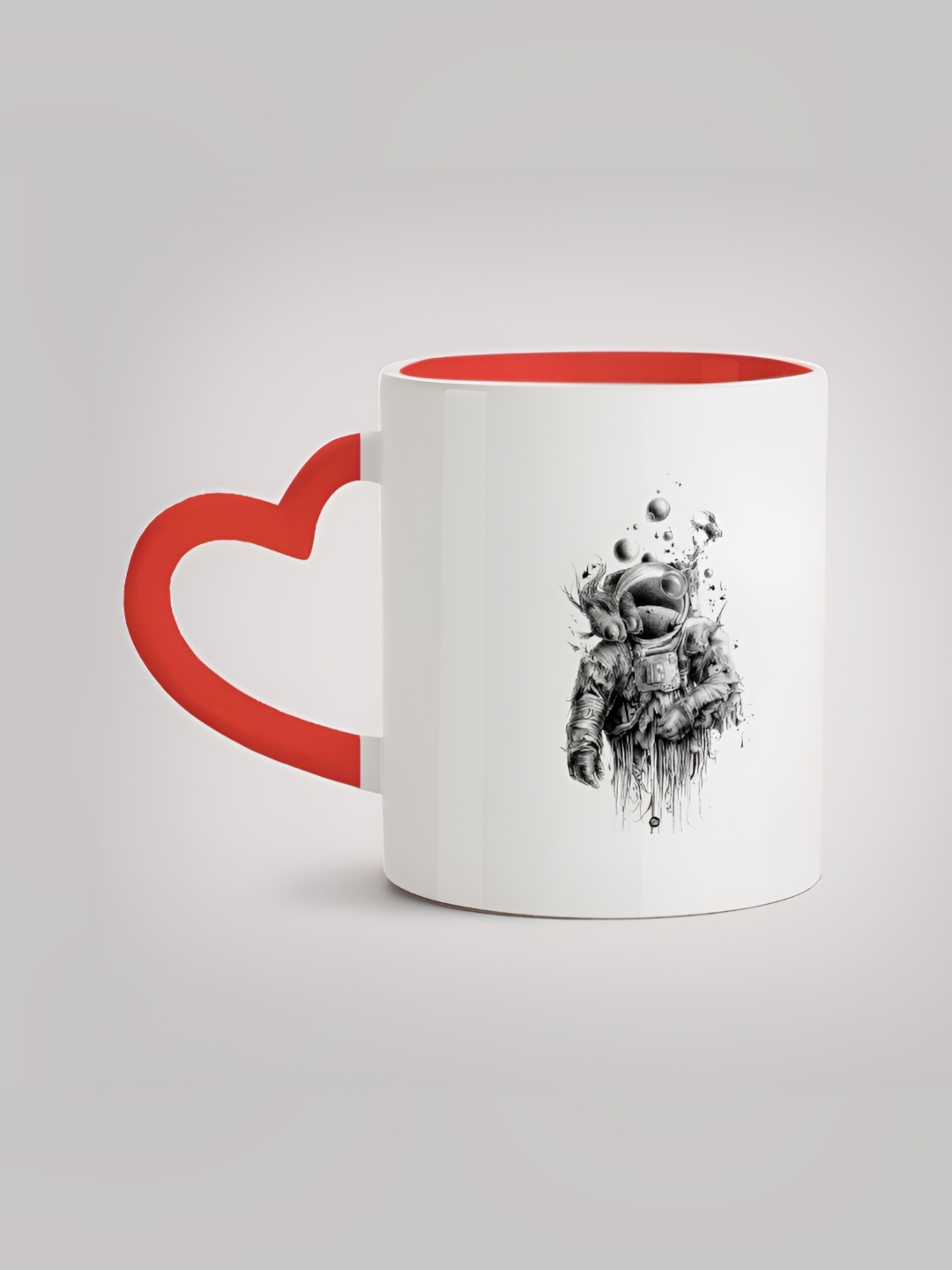 

MOTIVATE BOX White & Red Printed Ceramic Glossy Mug 330ml