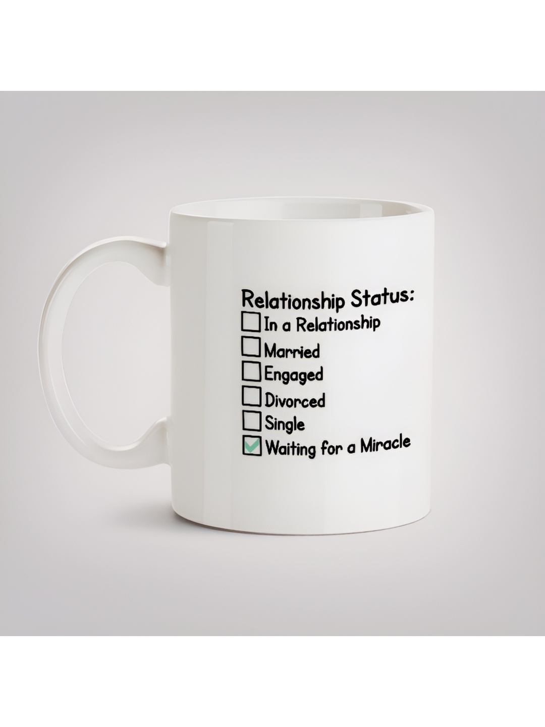 

MOTIVATE BOX Black & White Printed Ceramic Microwave Safe Glossy Mugs 330 ml