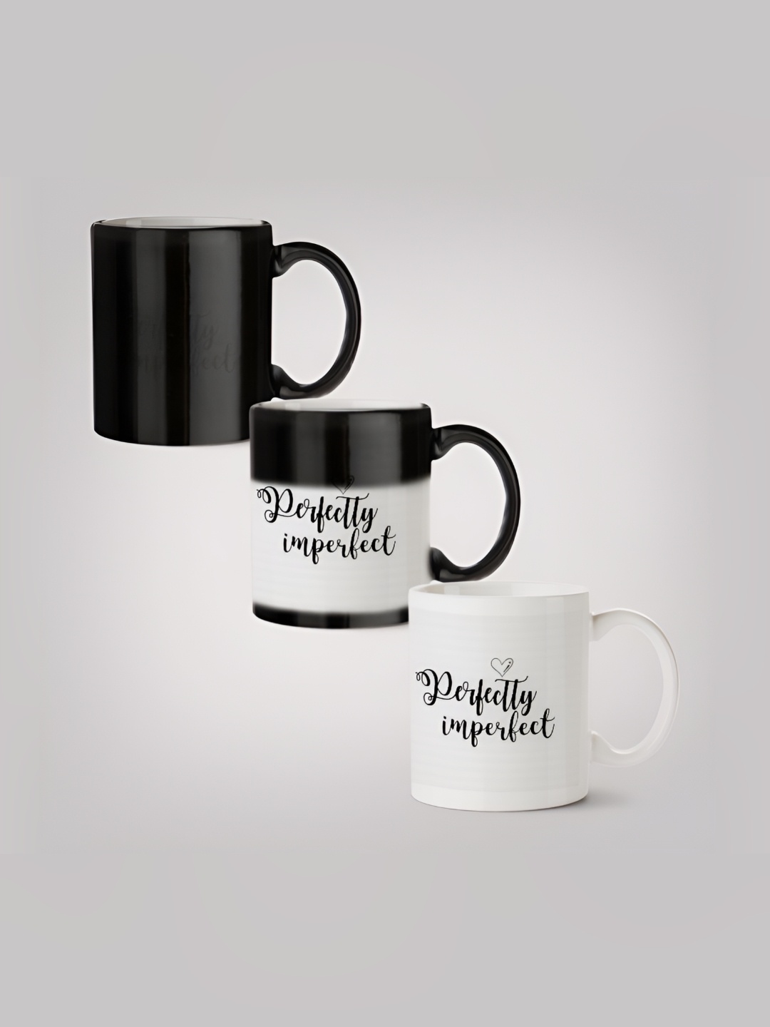 

MOTIVATE BOX Black & White Typography Printed Ceramic Glossy Mug 330 ml