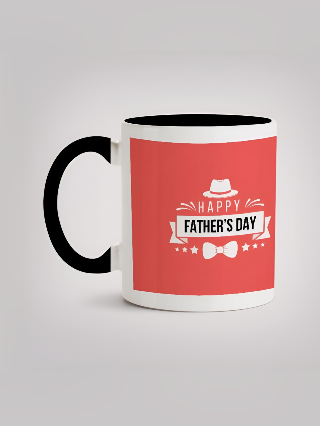 

MOTIVATE BOX Red & Black Printed Glossy Ceramic Mugs 330 ml