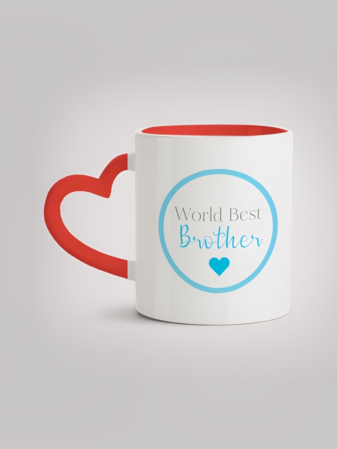 

MOTIVATE BOX White & Red Printed Glossy Ceramic Mugs 330 ml