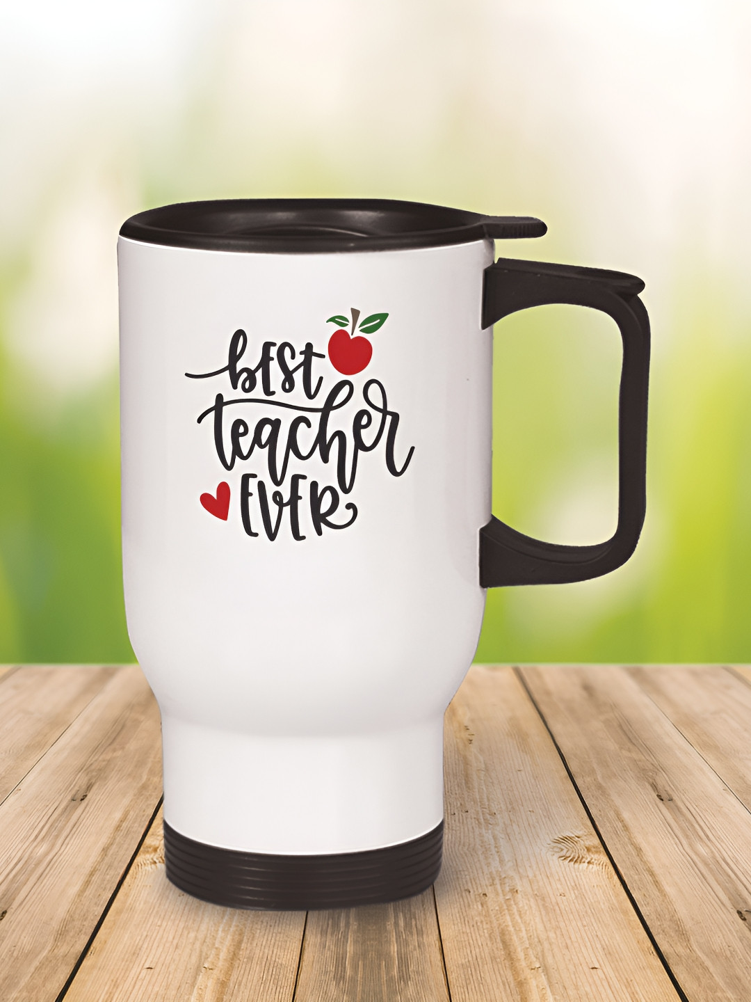 

MOTIVATE BOX White & Black Printed Stainless Steel Glossy Cups Set of Cups and Mugs