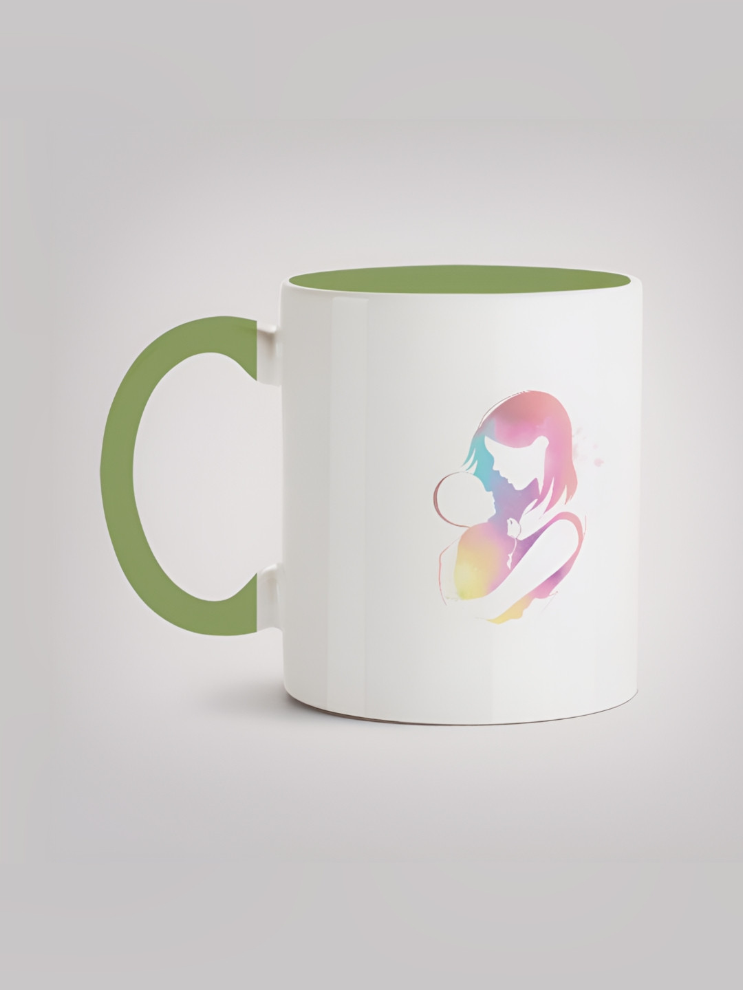 

MOTIVATE BOX White & Pink Printed Glossy Ceramic Mugs 330 ml