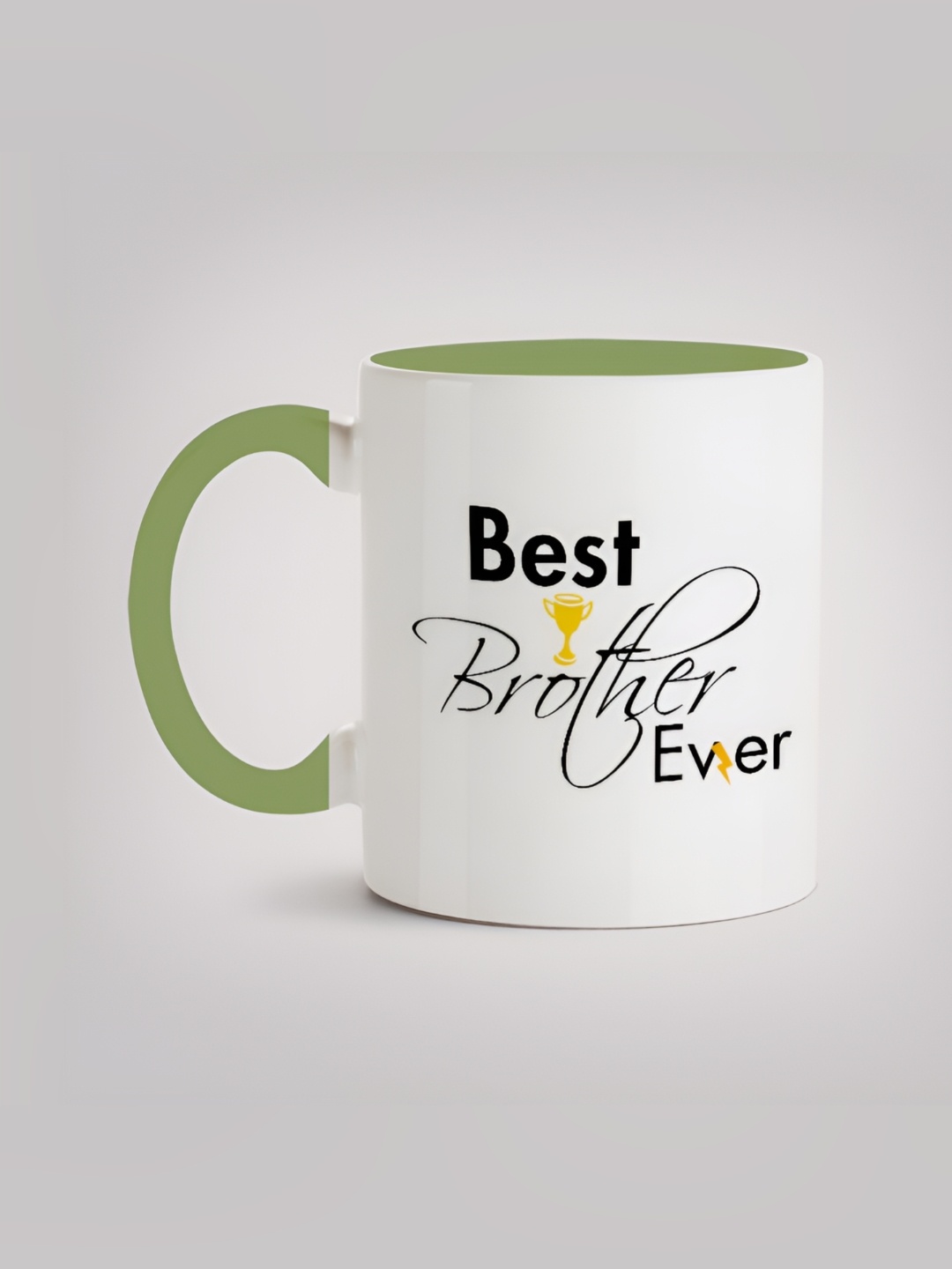 

MOTIVATE BOX Black & Yellow Printed Ceramic Microwave Safe Glossy Mugs 330 ml