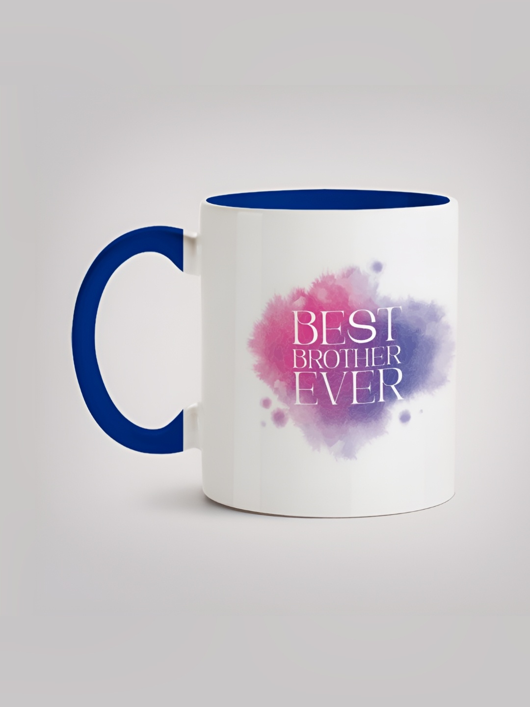 

MOTIVATE BOX White & Blue Printed Ceramic Glossy Mug 330ml