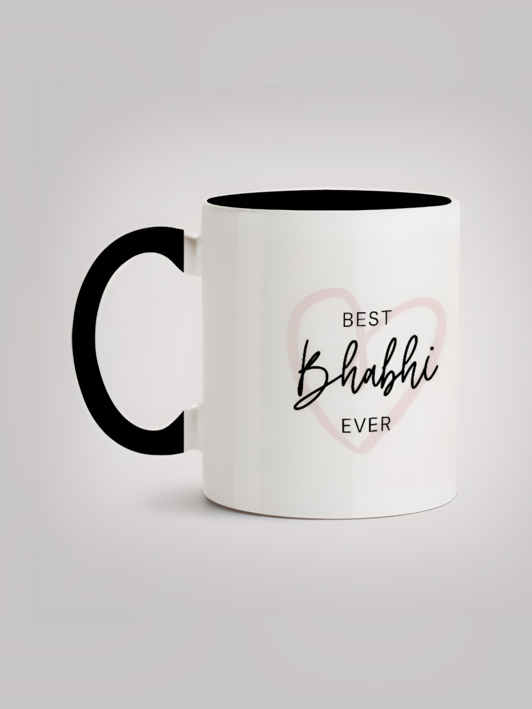 

MOTIVATE BOX White & Black Printed Ceramic Microwave Safe Glossy Finished Mug 330 ml