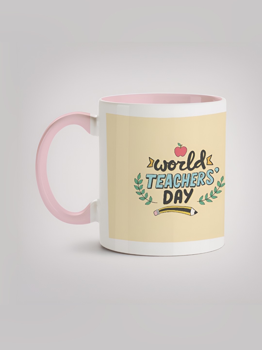

MOTIVATE BOX White & Blue Printed Glossy Ceramic Mugs 330 ml