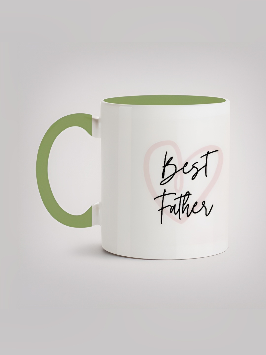 

MOTIVATE BOX White & Green Printed Ceramic Glossy Mug 330 ml