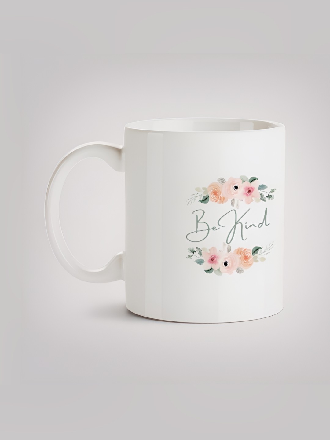 

MOTIVATE BOX White & Blue Typography Printed Ceramic Glossy Mug 330 ml