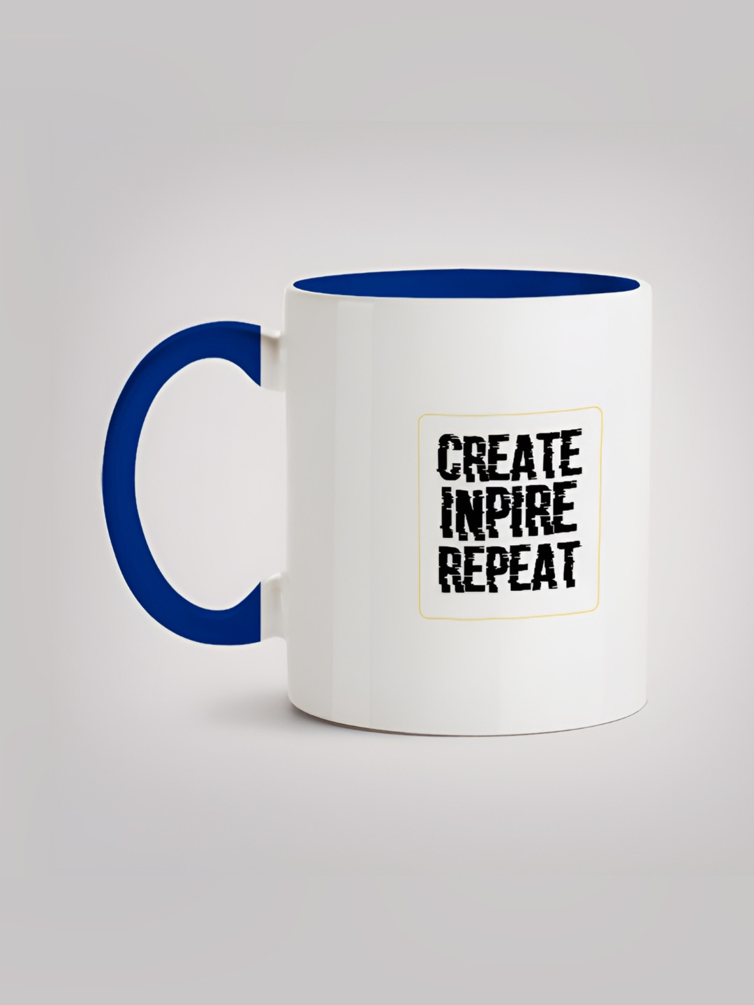 

MOTIVATE BOX Black & White Printed Ceramic Microwave Safe Glossy Mugs 330 ml