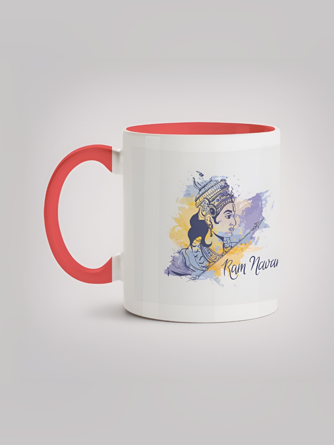 

MOTIVATE BOX White & Red Glossy Ceramic Mugs 330 ml