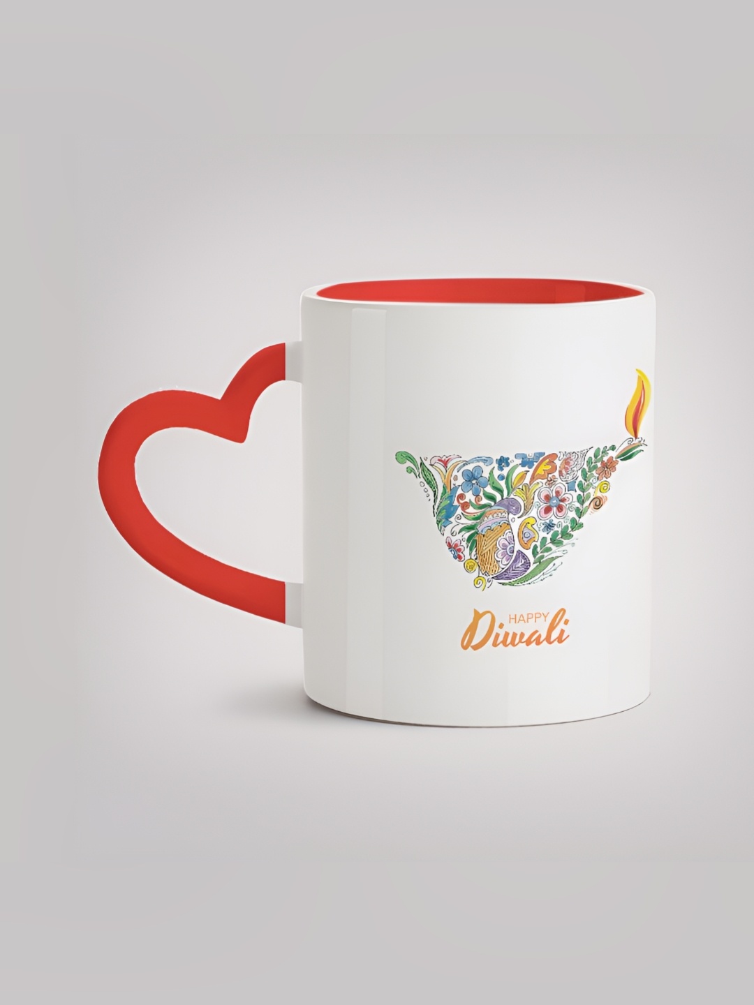 

MOTIVATE BOX White & Red Printed Ceramic Mugs 330 ml