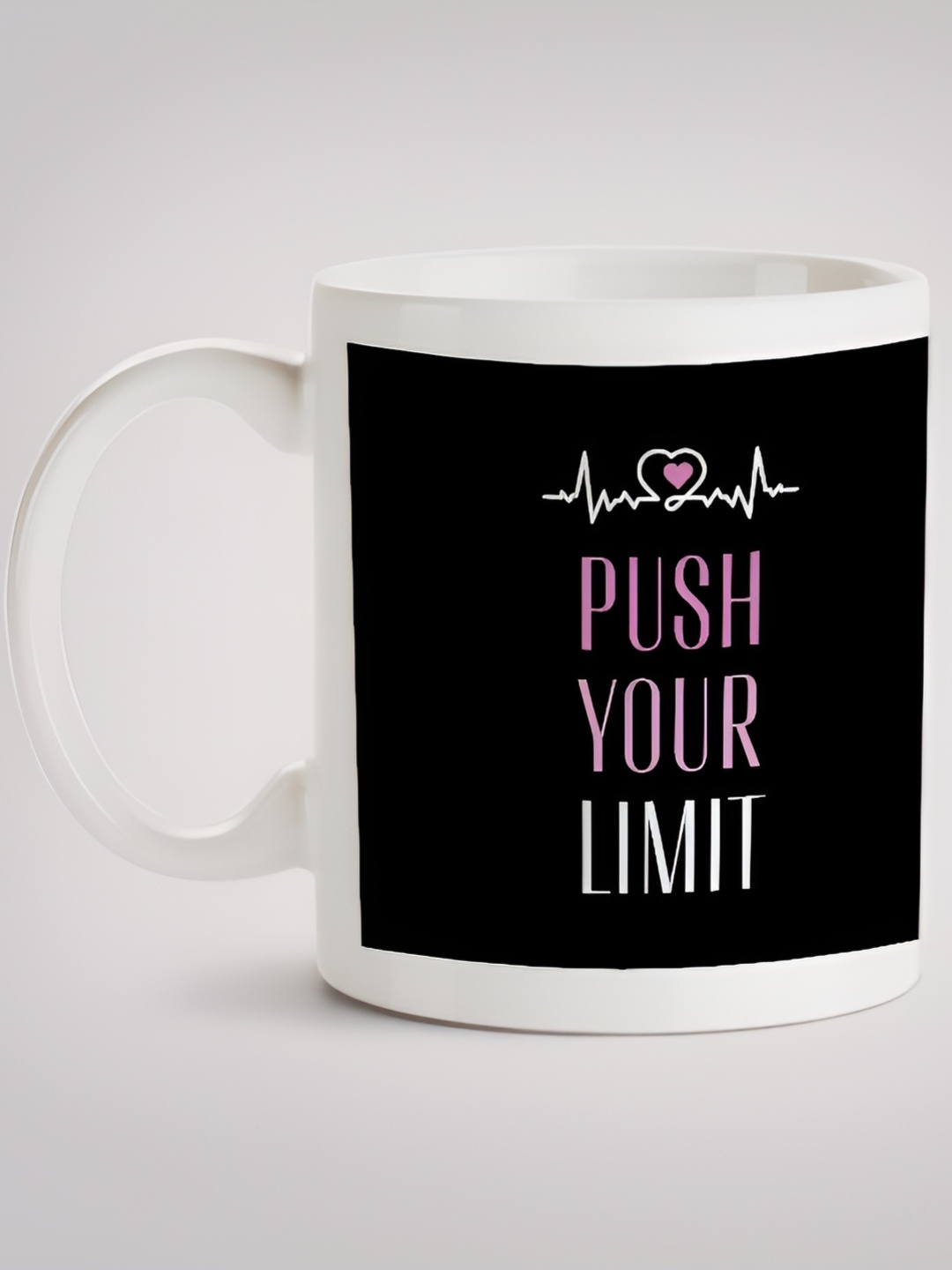 

MOTIVATE BOX White & Black Typography Printed Microwave Safe Ceramic Mug 330 ml