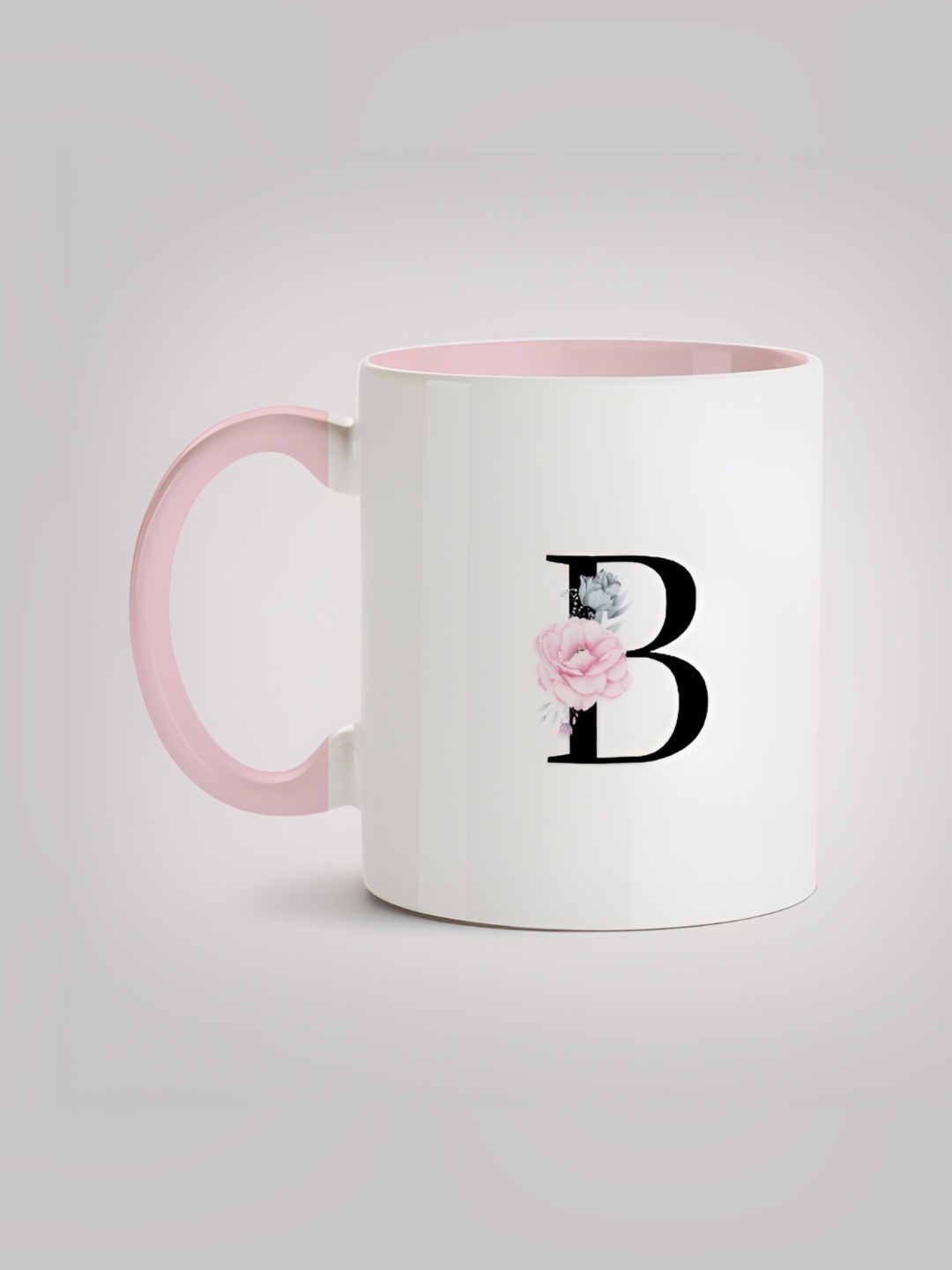 

MOTIVATE BOX White & Pink Printed Ceramic Glossy Mug 330 ml