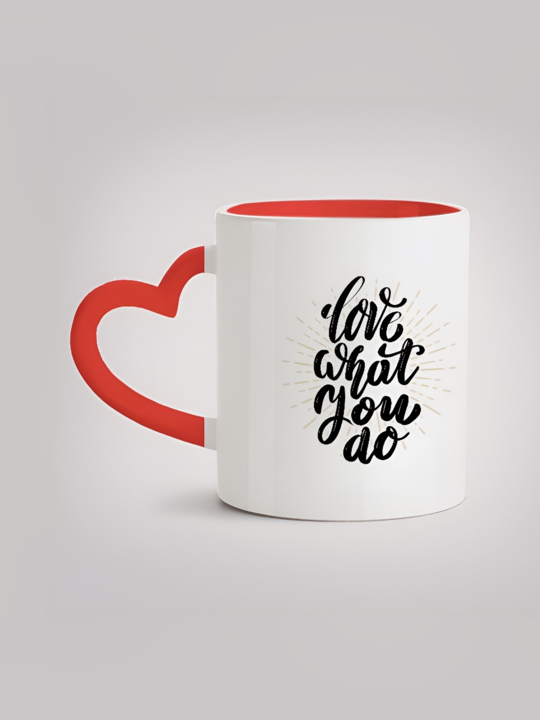 

MOTIVATE BOX Black & Red Printed Ceramic Microwave Safe Glossy Mugs 330 ml