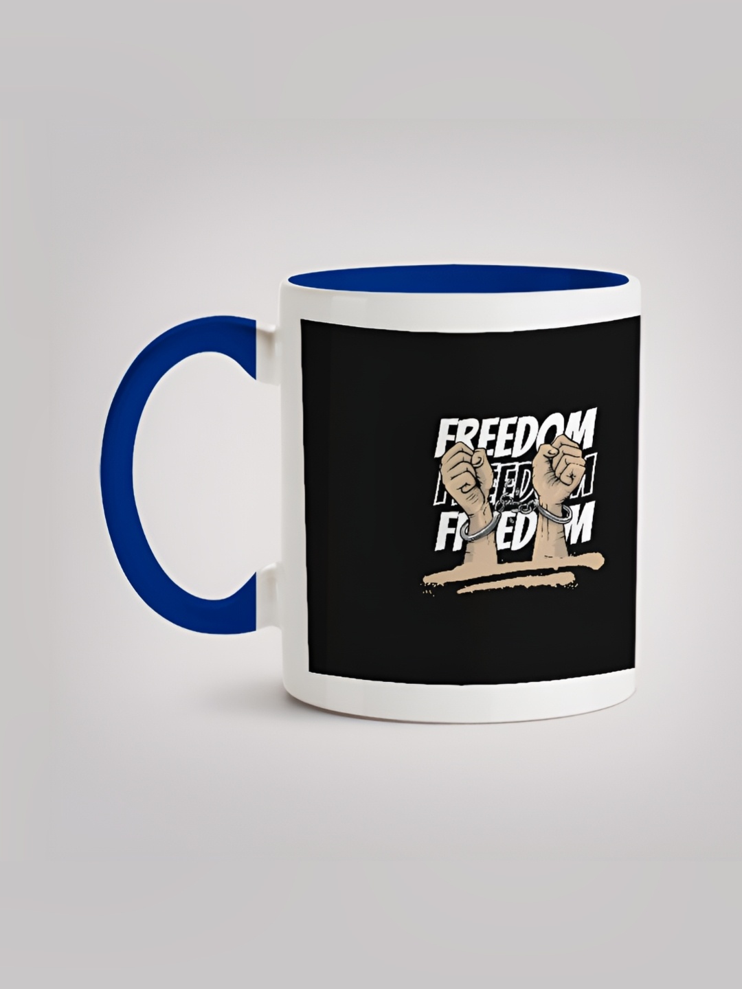

MOTIVATE BOX White & Black Printed Ceramic Glossy Mug 330 ml