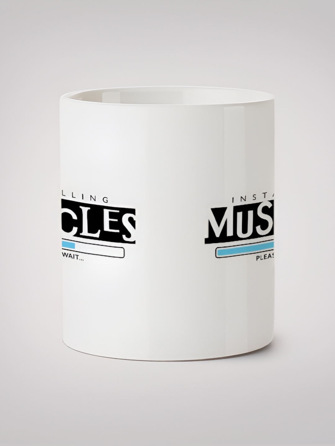 

MOTIVATE BOX Black & Blue Typography Printed Ceramic Glossy Mug 330 ml
