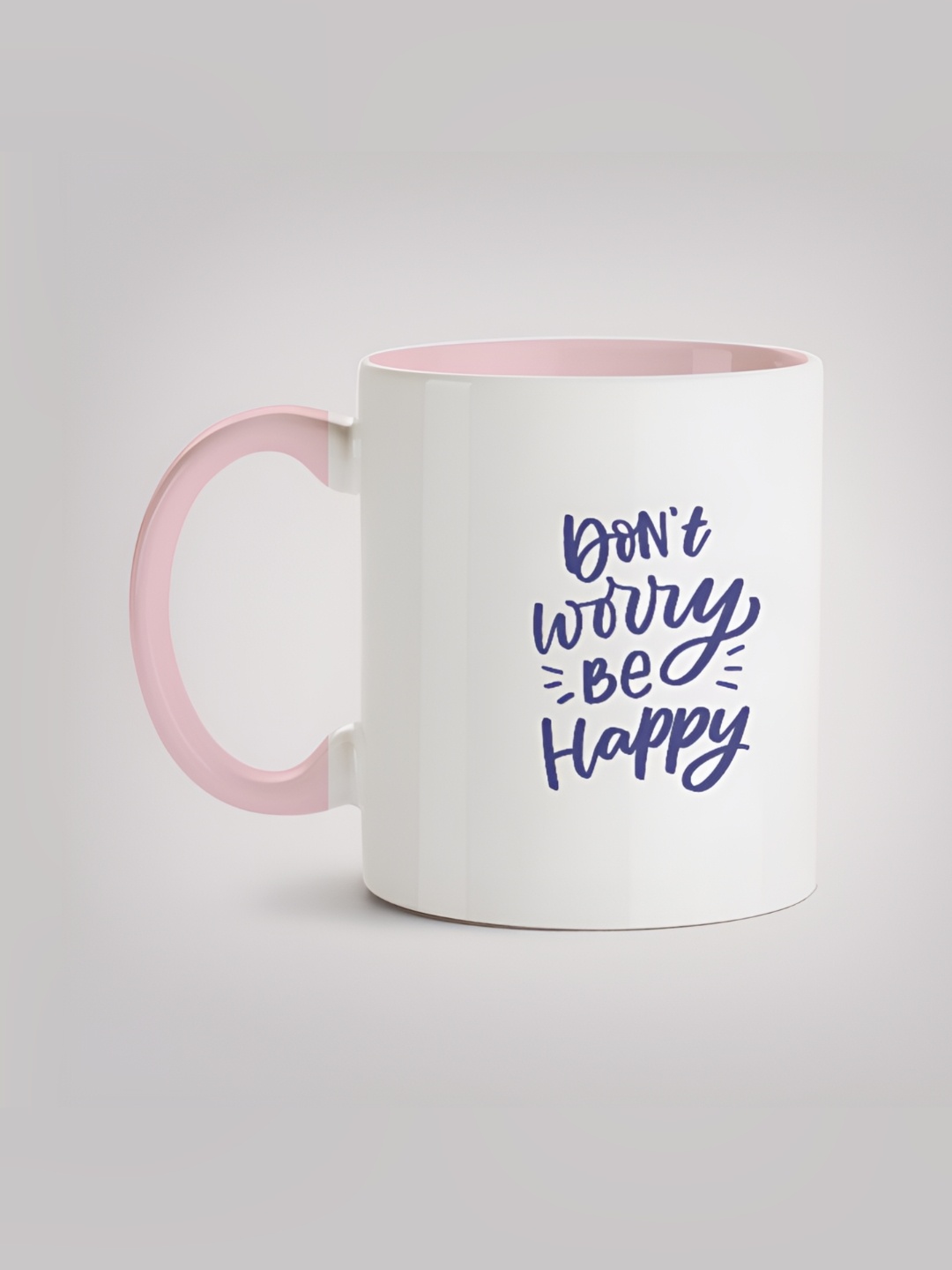 

MOTIVATE BOX White & Blue Printed Ceramic Microwave Safe Glossy Finished Mug 330 ml