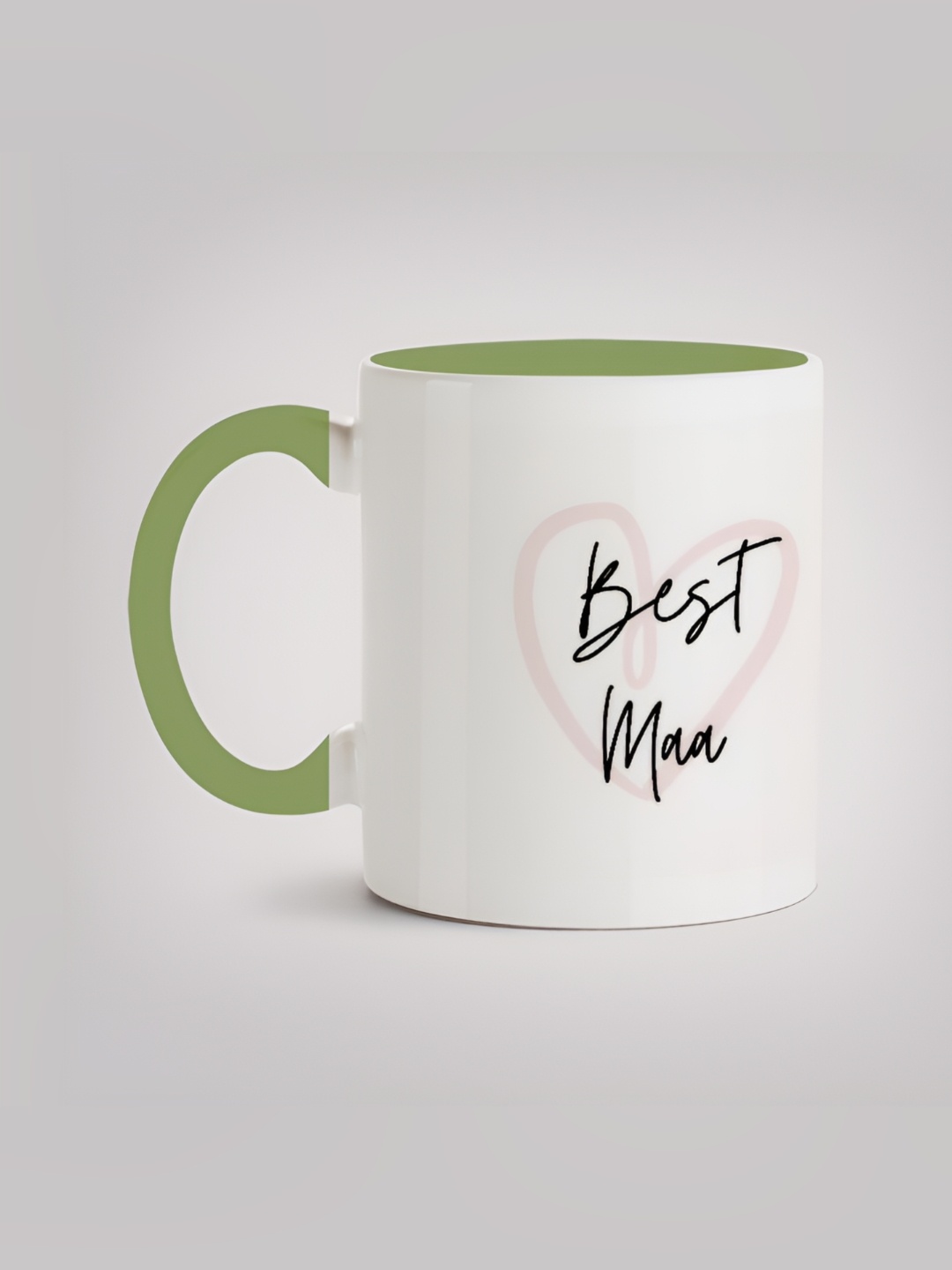 

MOTIVATE BOX Green & White Printed Ceramic Glossy Mug 330 ml