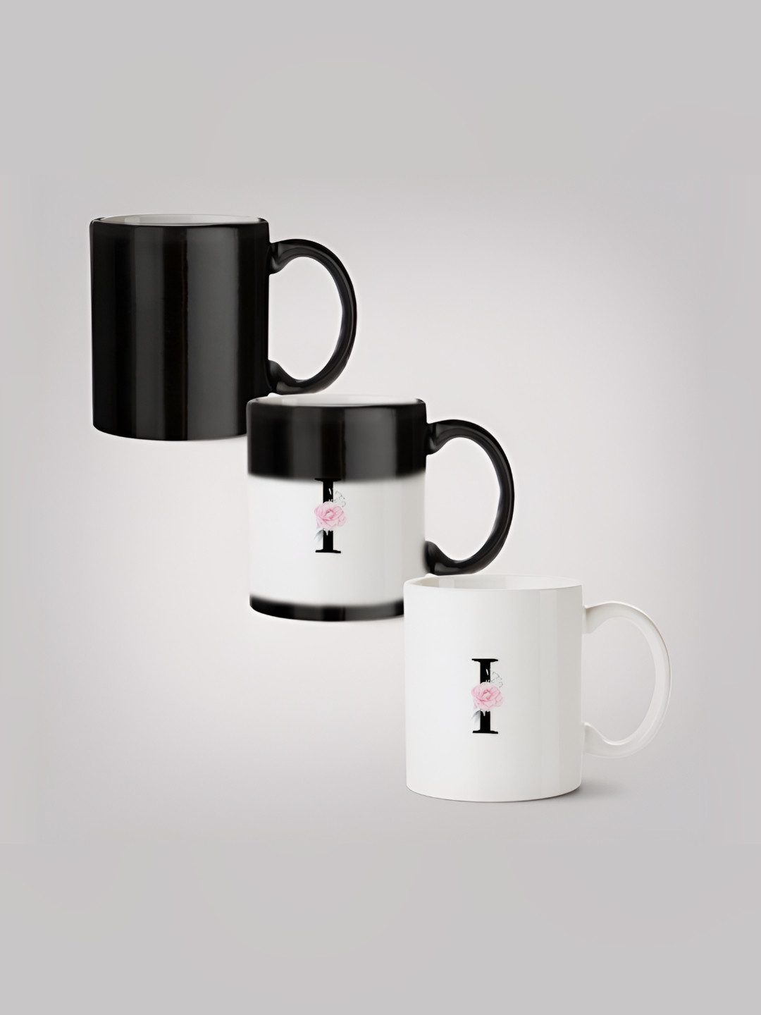 

MOTIVATE BOX Black & White Text or Slogans Printed Ceramic Glossy Mugs Set of Cups and Mugs