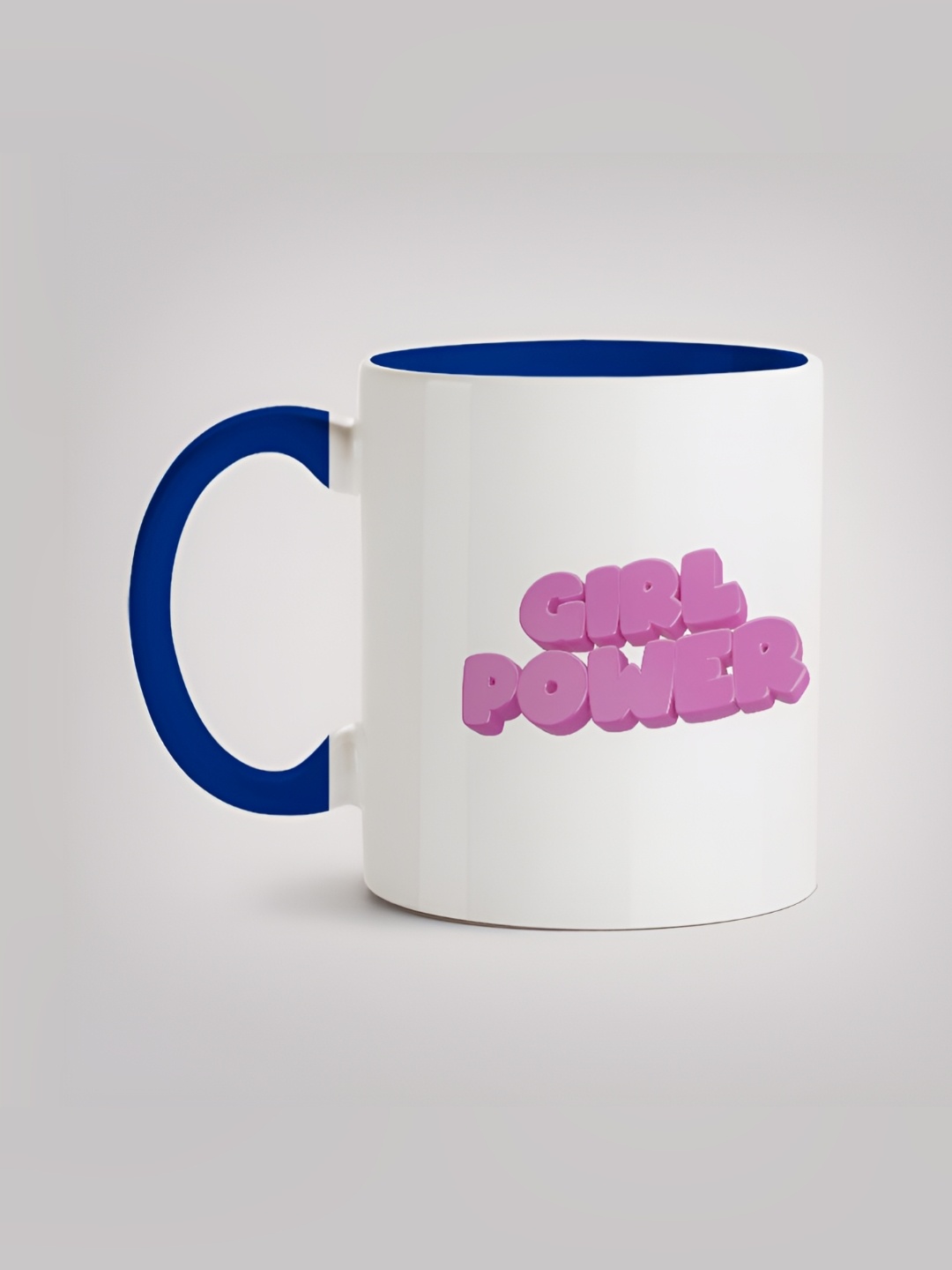 

MOTIVATE BOX Pink & White Printed Ceramic Glossy Mug 330 ml