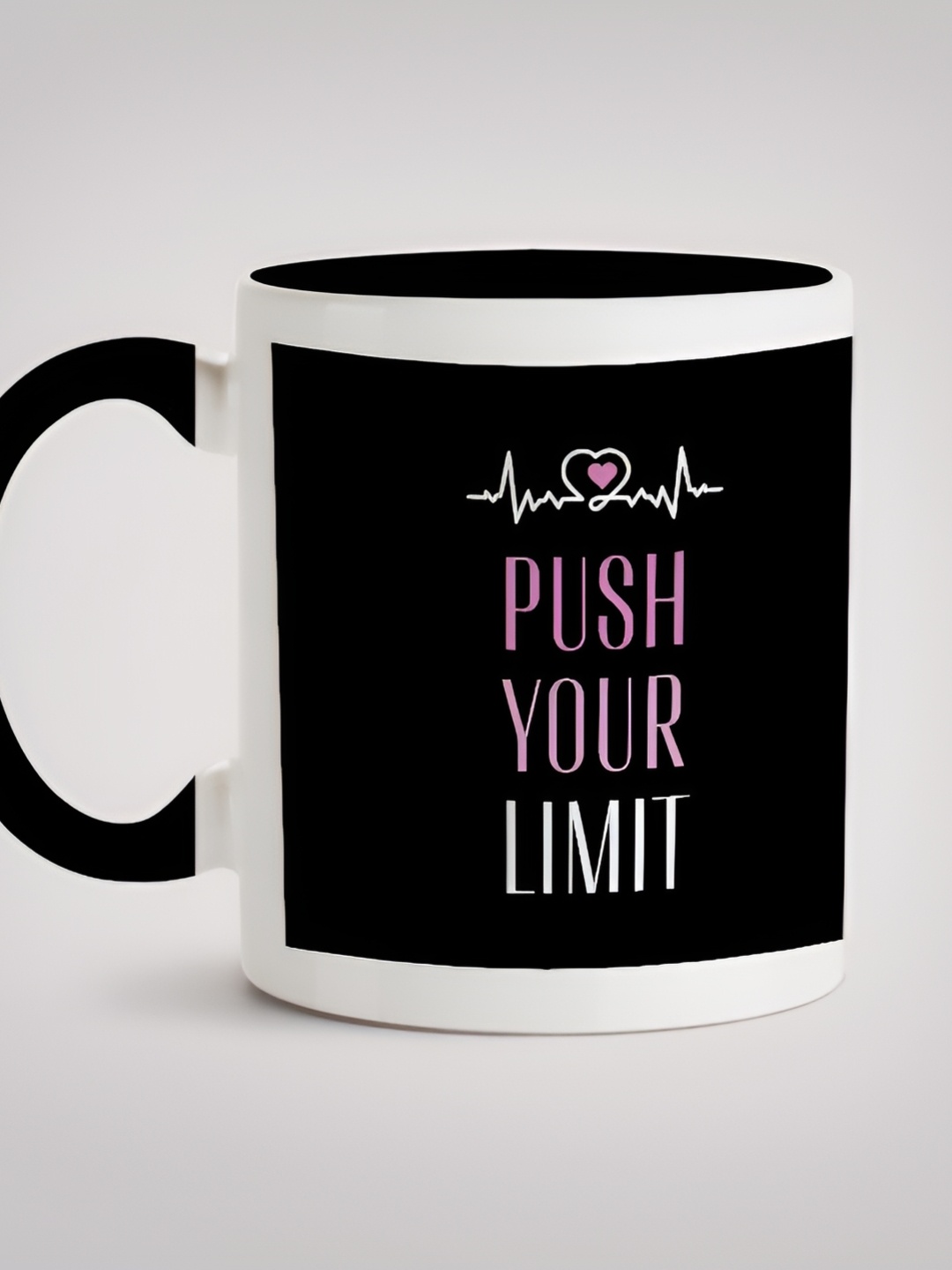 

MOTIVATE BOX Black & White Printed Ceramic Glossy Mug 330 ml