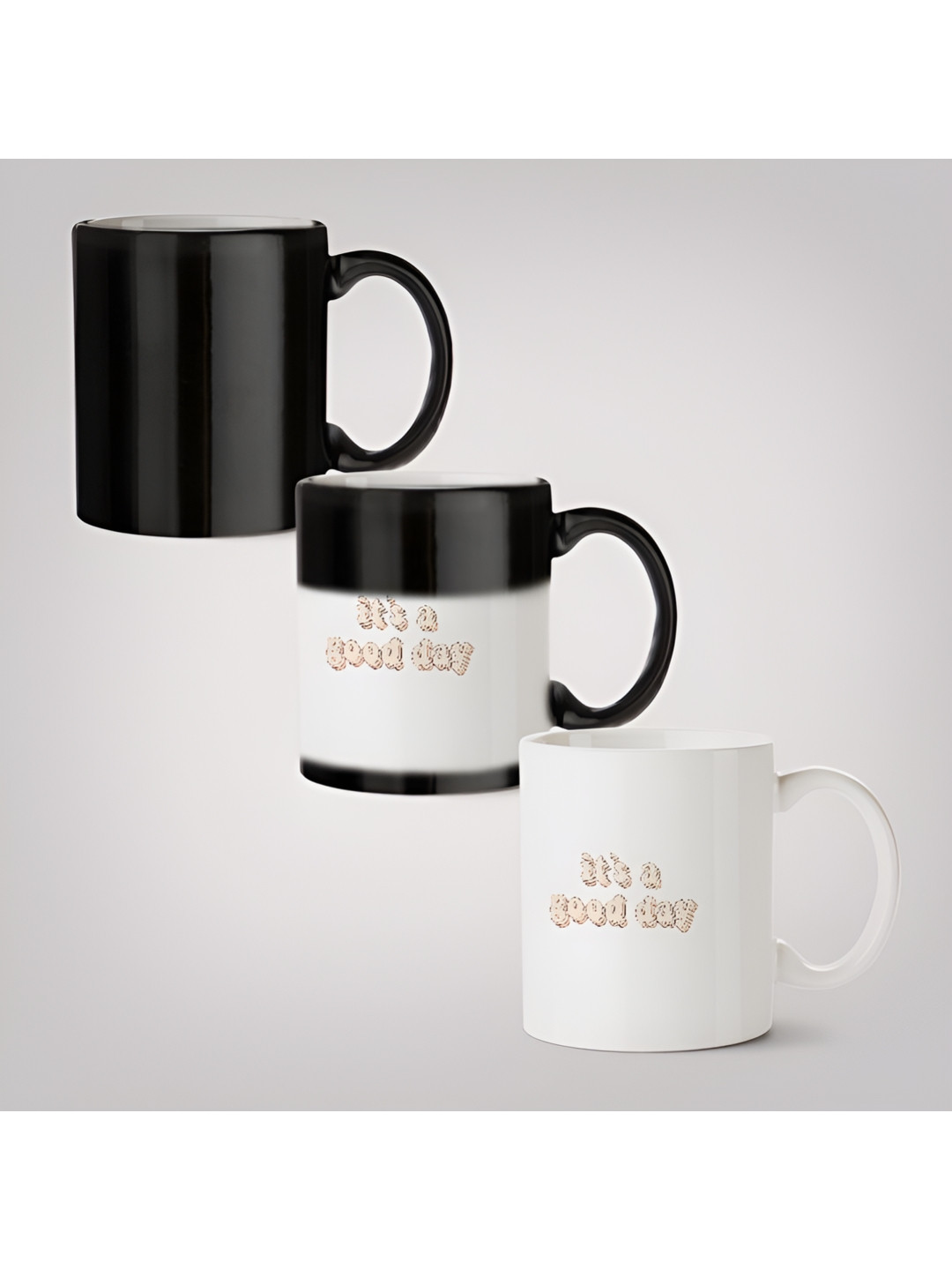

MOTIVATE BOX Brown & White Typography Printed Ceramic Glossy Mug 330 ml