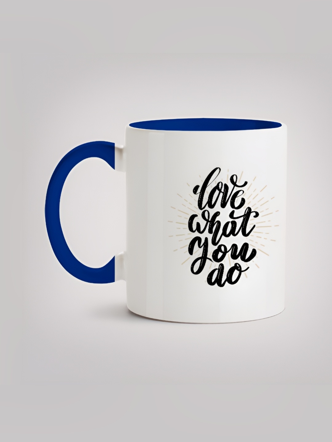 

MOTIVATE BOX White & Black Printed Glossy Ceramic Mugs 330 ml