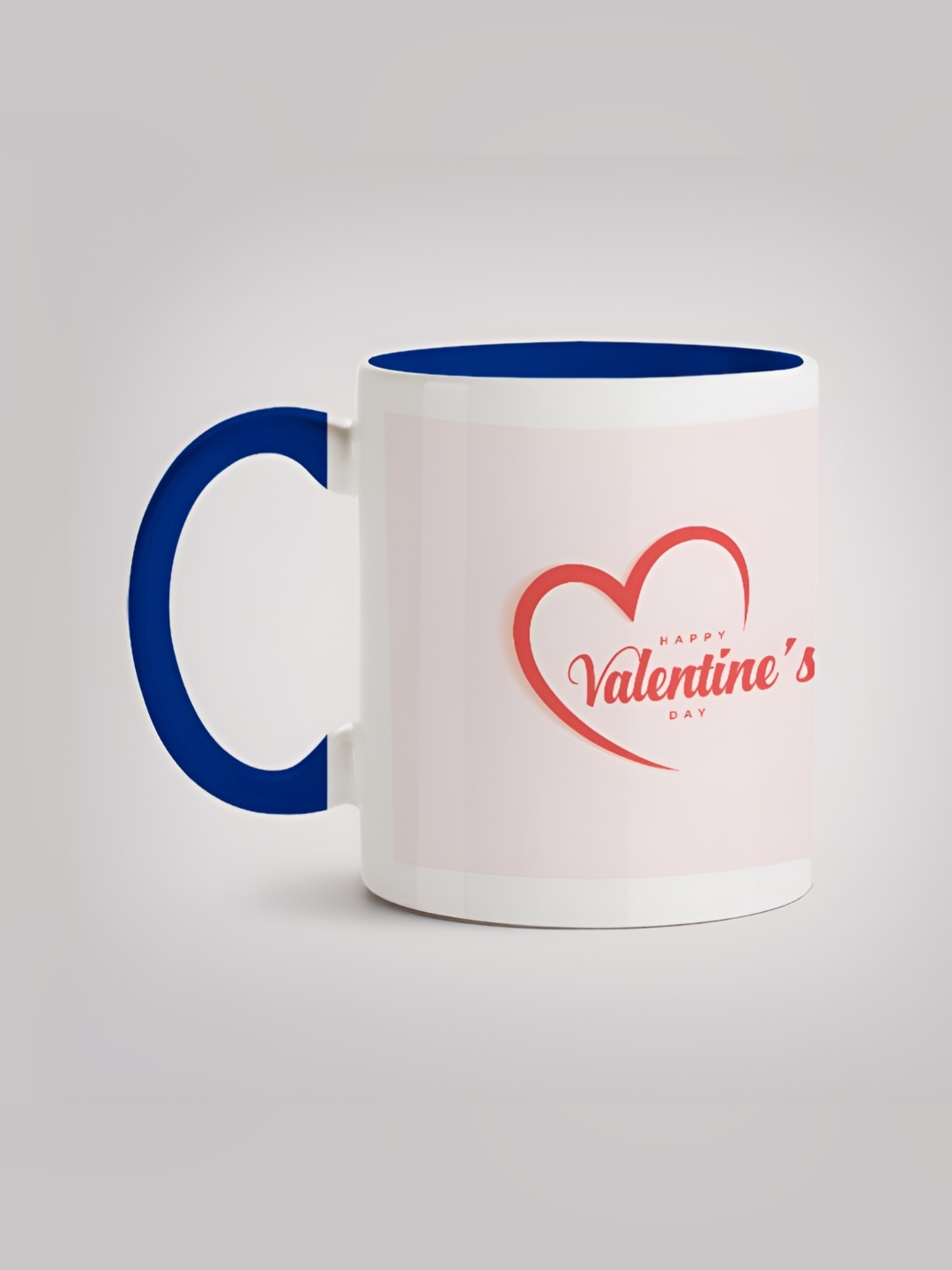 

MOTIVATE BOX White & Blue Printed Ceramic Glossy Mug 330ml