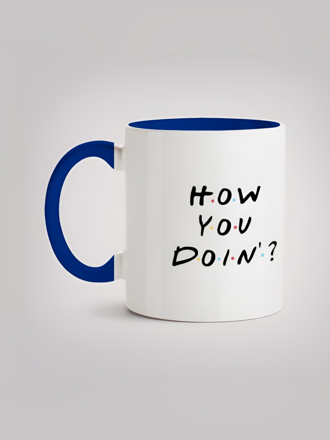 

MOTIVATE BOX Black & Blue Printed Ceramic Glossy Mug 330 ml
