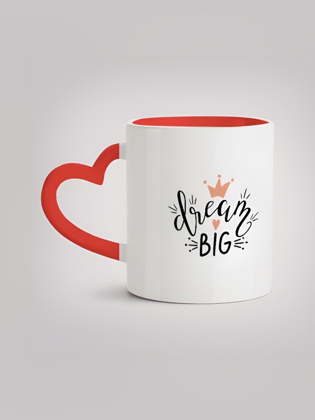

MOTIVATE BOX White & Red Printed Ceramic Glossy Mug 330ml