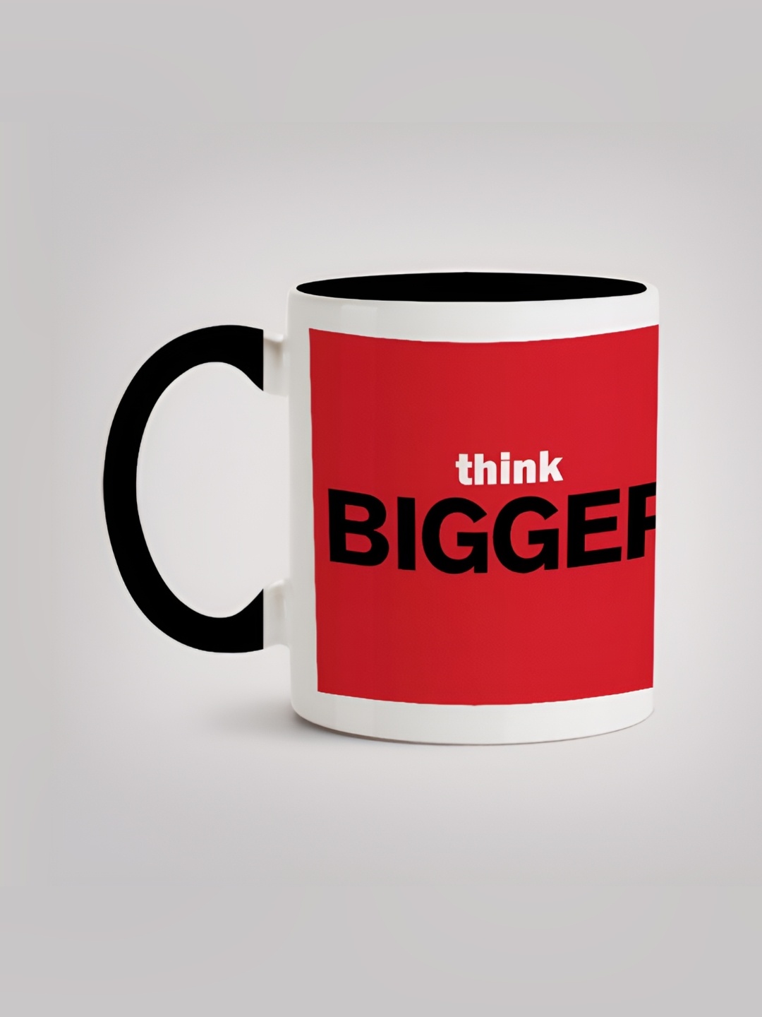 

MOTIVATE BOX White & Red Printed Ceramic Glossy Mugs 330 ml