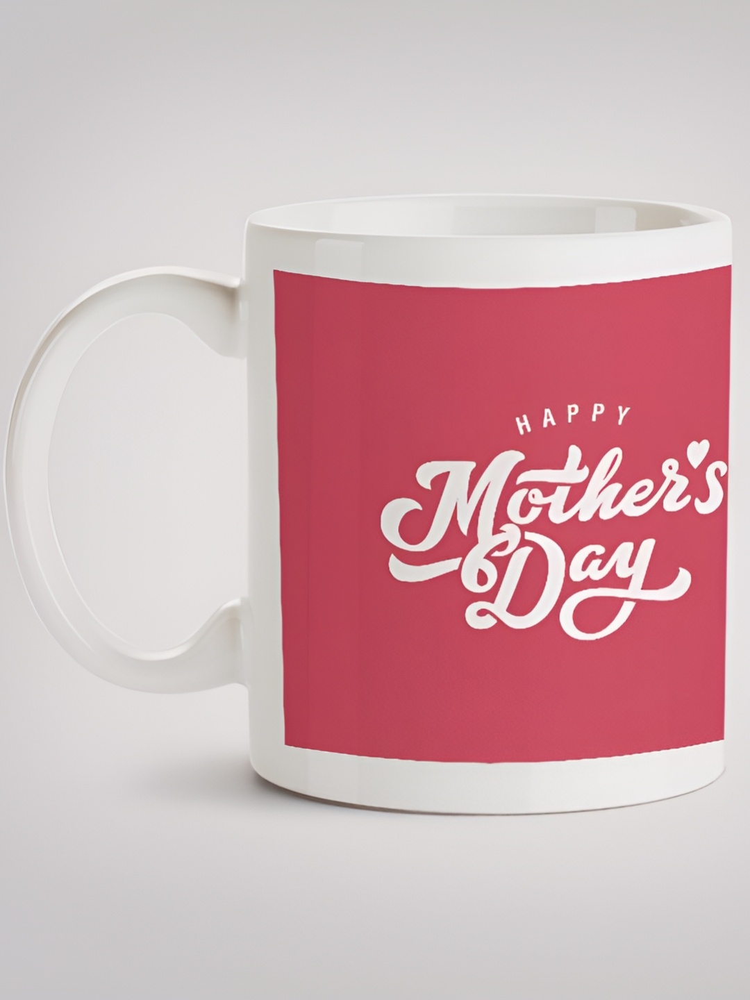 

MOTIVATE BOX Red & White Printed Ceramic Microwave Safe Glossy Mugs 330 ml